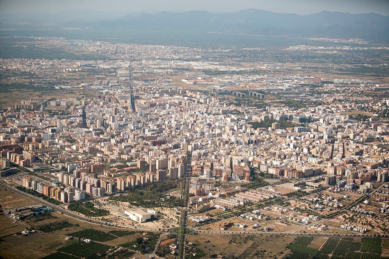 Luchtfoto van Castellón de la Plana